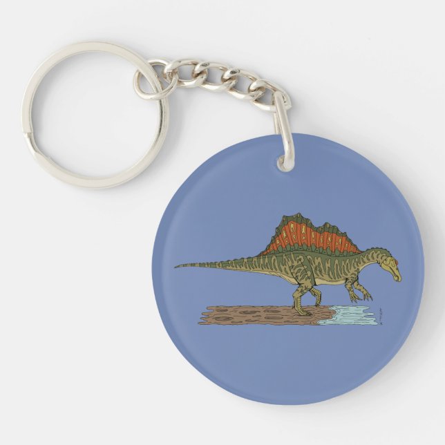 Cretaceous Dinosaur Spinosaurus Keychain (Front)