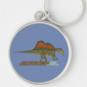 Cretaceous Dinosaur Spinosaurus Keychain