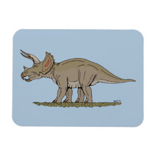 Cretaceous Dinosaur Triceratops Magnet