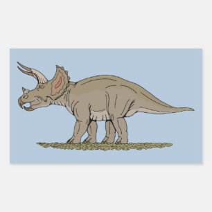 Cretaceous Dinosaur Triceratops Sticker