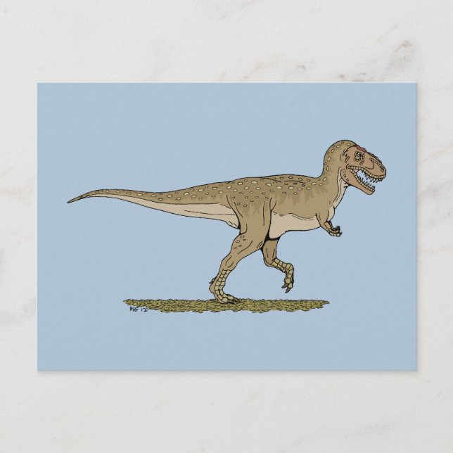 Cretaceous Dinosaur Tyrannosaurus rex Postcard (Front)