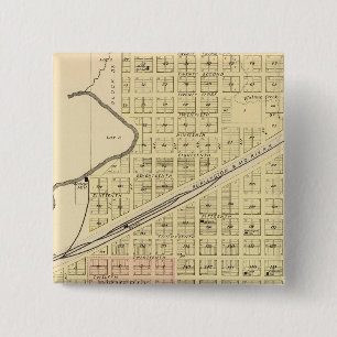 Crete and Saline County, Nebraska 2 Inch Square Button