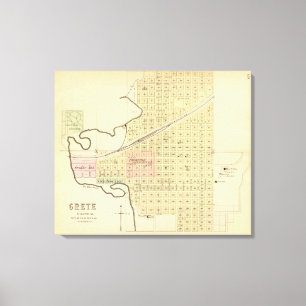 Crete and Saline County, Nebraska Canvas Print