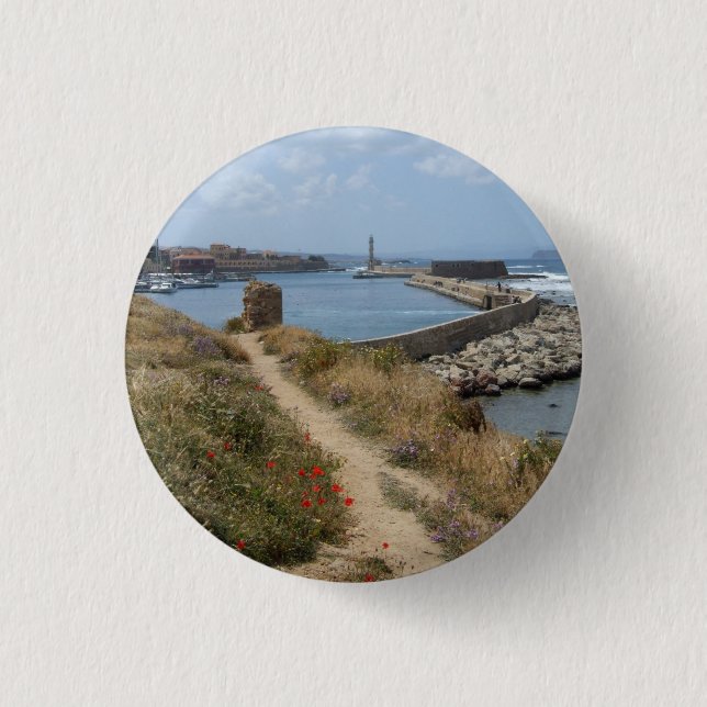 Crete, Chania Button / Badge (Front)