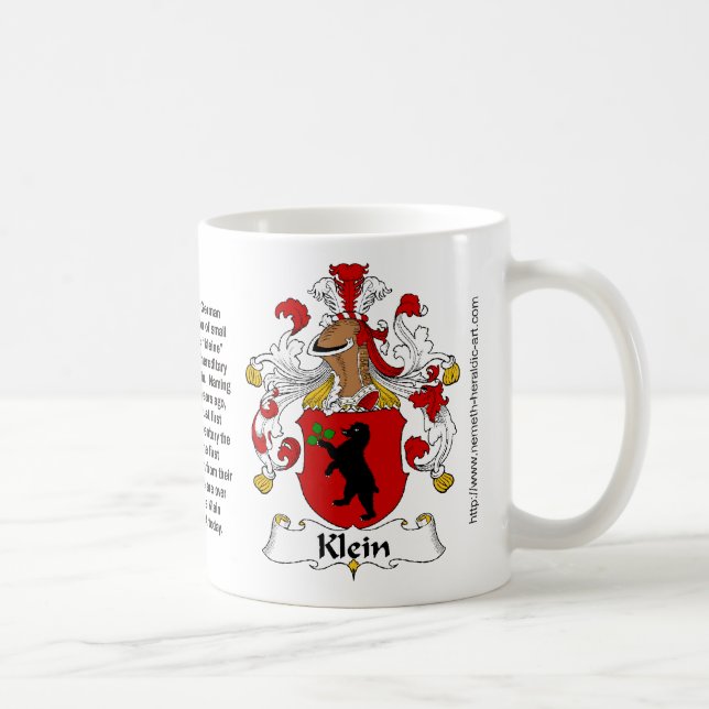 Crête de famille de Klein sur une tasse (Droite)