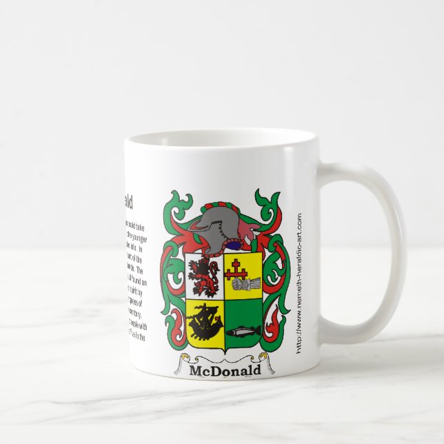 Crête de famille de McDonald sur une tasse (Droite)