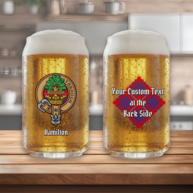 Crête du clan Hamilton sur tartan rouge (Créateur téléchargé)