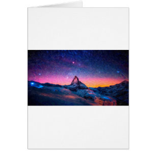 Crête élevée de nuit d'hiver