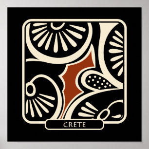 crete pottery shard poster