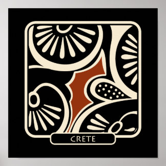 crete pottery shard poster
