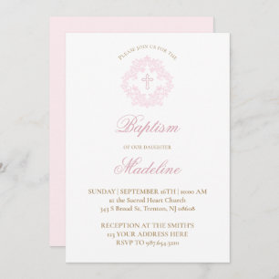 crête rose   Invitation au baptême