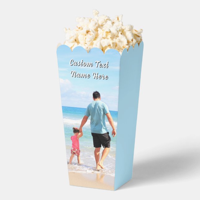 Crete Your Own Photo Popcorn Boxes Custom Text (Popped)