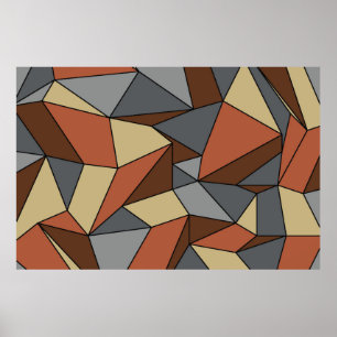 "Creux" Gris Brown Extra Grande impression