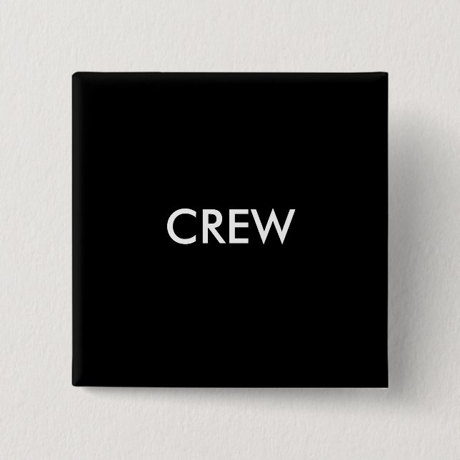 CREW 2 INCH SQUARE BUTTON (Front)