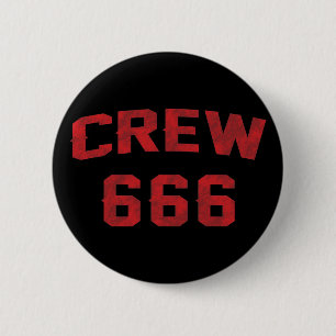 Crew 666 2 inch round button