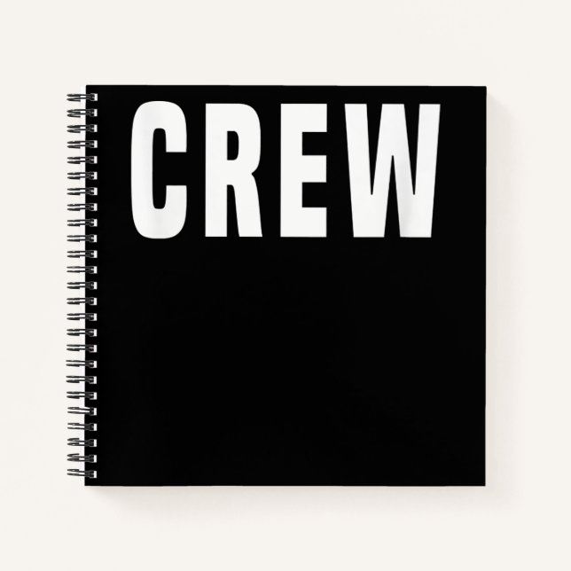 Crew Camera Film Photography Music  - Printed Notebook (Front)