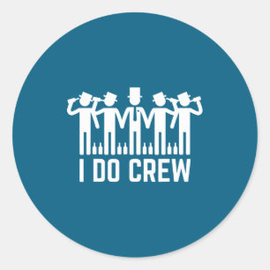 Crew Groomsmen Bachelor Party Classic Round Sticker
