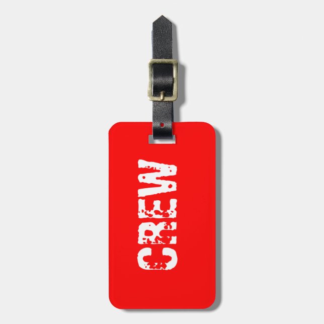 Crew Luggage Tag (Front Vertical)