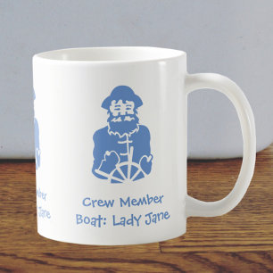 Crew Member of Boat - Name can be personalised Coffee Mug