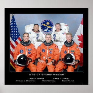 Crew of the NASA STS-97 Shuttle Poster