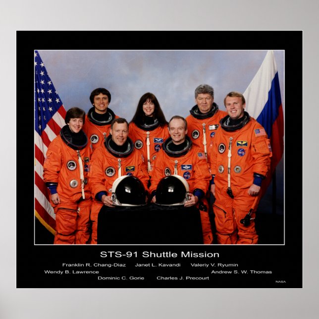 Crew of the STS-91 Shuttle Mission... Poster (Front)