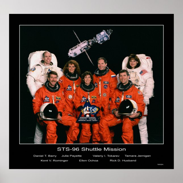 Crew of the STS-96 Shuttle Mission Poster (Front)