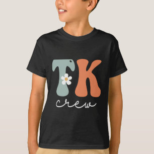 Crew Retro Groovy Vintage Women Happy First Day Of T-Shirt