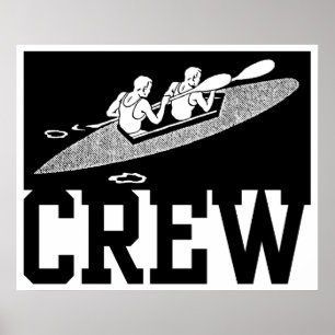 Crew Rowing Poster