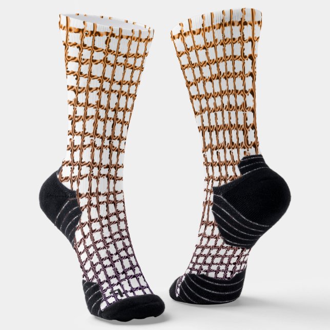 Crew Socks Beige Net (Angled)
