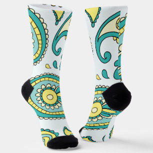 Crew Socks-Classic Paisley Design Socks