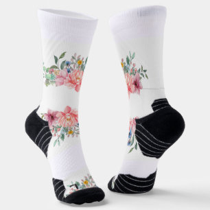Crew Socks Colourful Floral
