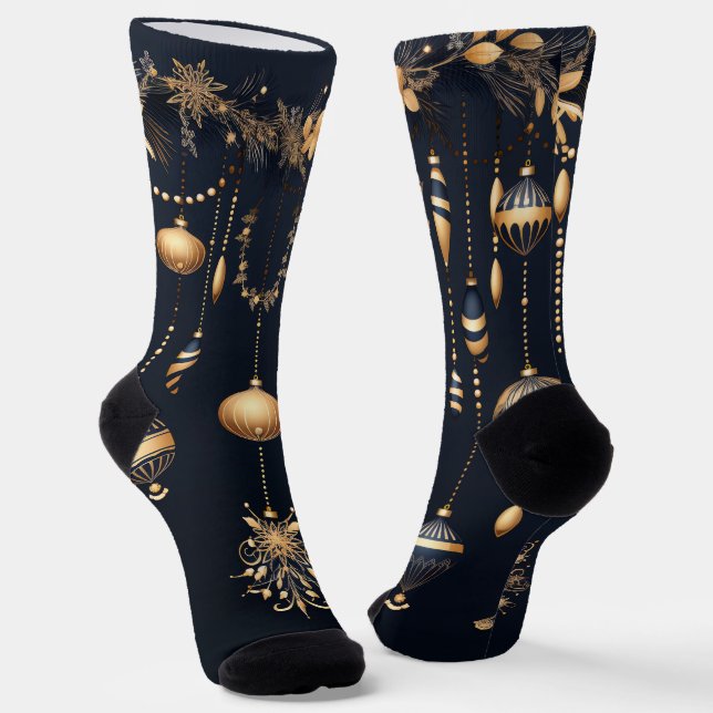 Crew Socks-Festive  Christmas Socks (Angled)