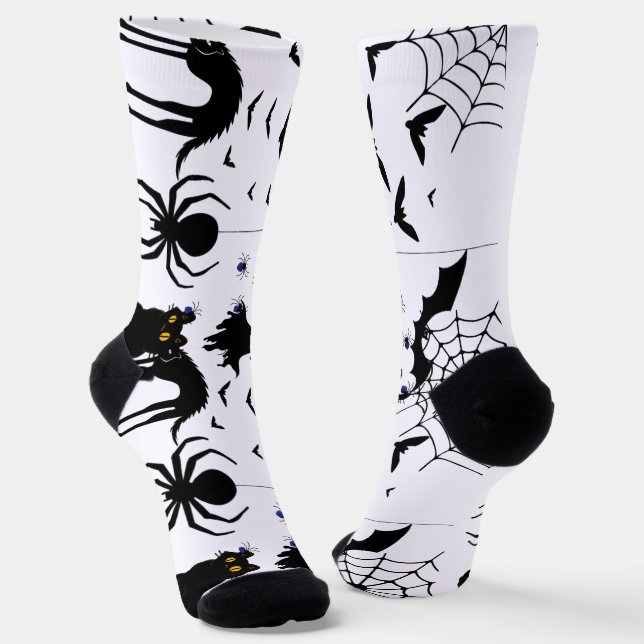 Crew Socks spooky design (Angled)