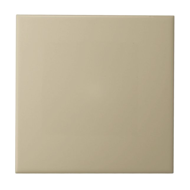 Crewel Stitch Tan Square Kitchen and Bathroom Tile (Front)