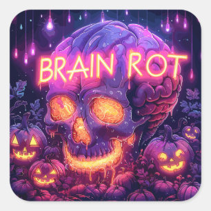 crewneck sweatshirt   ExDesigner   Halloween Square Sticker