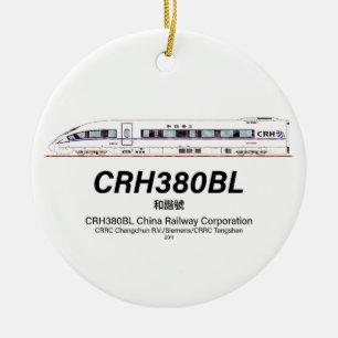 CRH380BL China Railway High-Speed Electric Train Ceramic Ornament