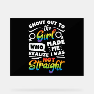 Cri à la fille Fierté lesbienne LGBT T Shirt G