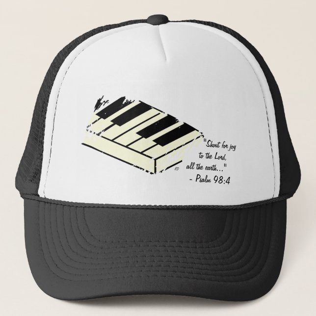 "Cri pour la joie - casquette de piano" (Devant)