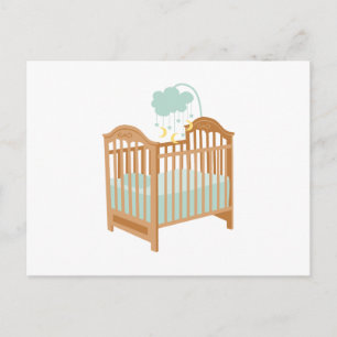 Crib with Sky Mobile Postcard