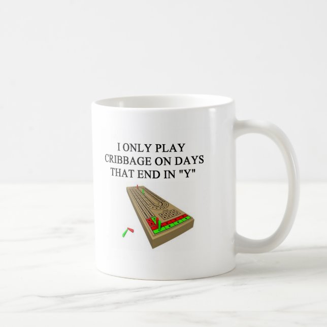 cribbage game player coffee mug (Right)