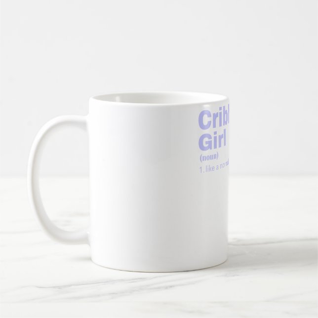 Cribbage Girl - Cribbage Coffee Mug (Left)