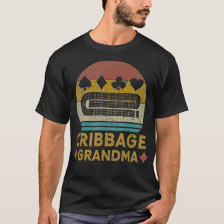 Cribbage Grandma Cribbage Vintage Cribbage Board s T-Shirt
