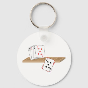 Cribbage Hand Keychain
