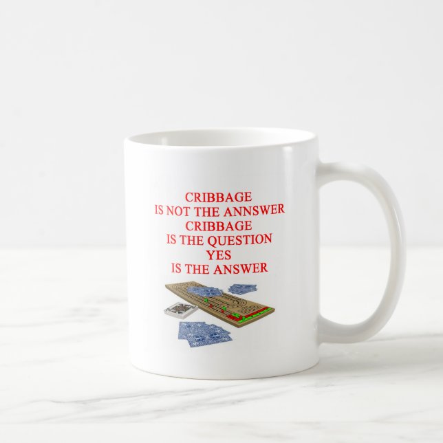 CRIBBAGE joke Coffee Mug (Right)