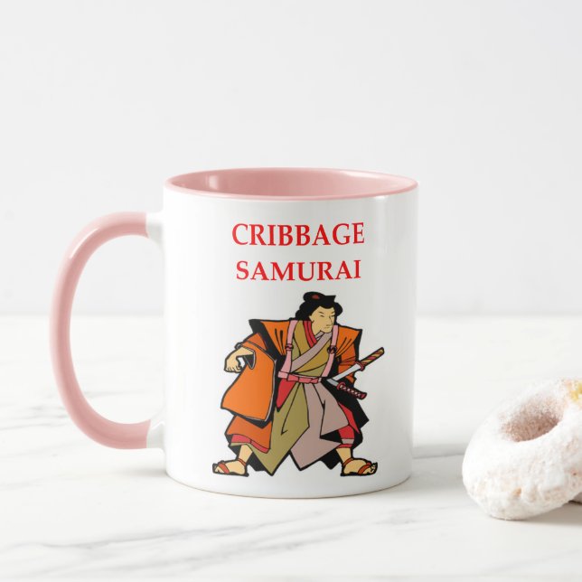 CRIBBAGE MUG (With Donut)