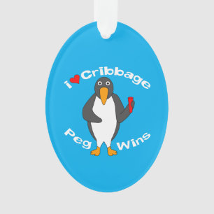 Cribbage Peg Wins Ornament