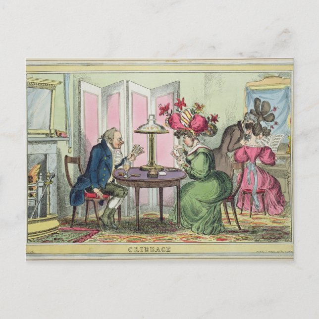 Cribbage, published by Thomas McLean, London (colo Postcard (Front)