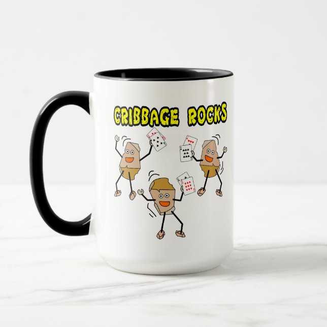 Cribbage Rocks Mug (Left)