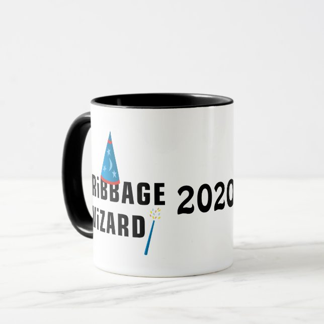 Cribbage Wizard Mug (Front Left)