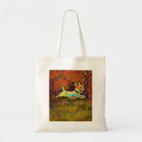 cric Russell dans le sac fourre-tout à automne